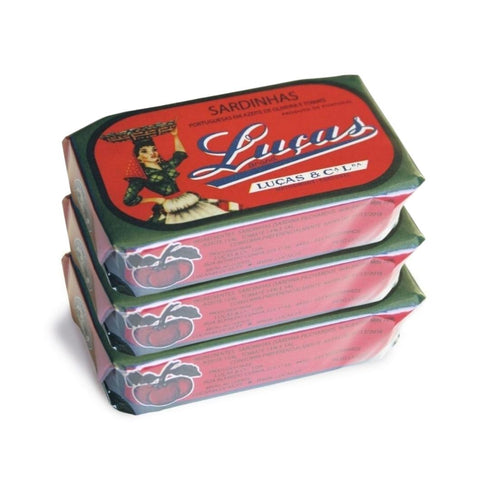 Sardinas en Aceite de Oliva y Salsa de Tomate Luças 125g